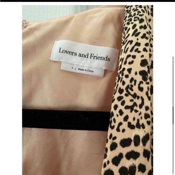 REVOLVE Lovers and Friends Satin Cheetah Print Jumpsuit - Picture 6 of 7